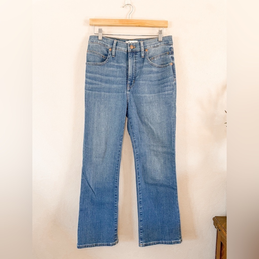 Madewell | Cali Demi Boot‎ Light Wash High Waist Jeans, 28